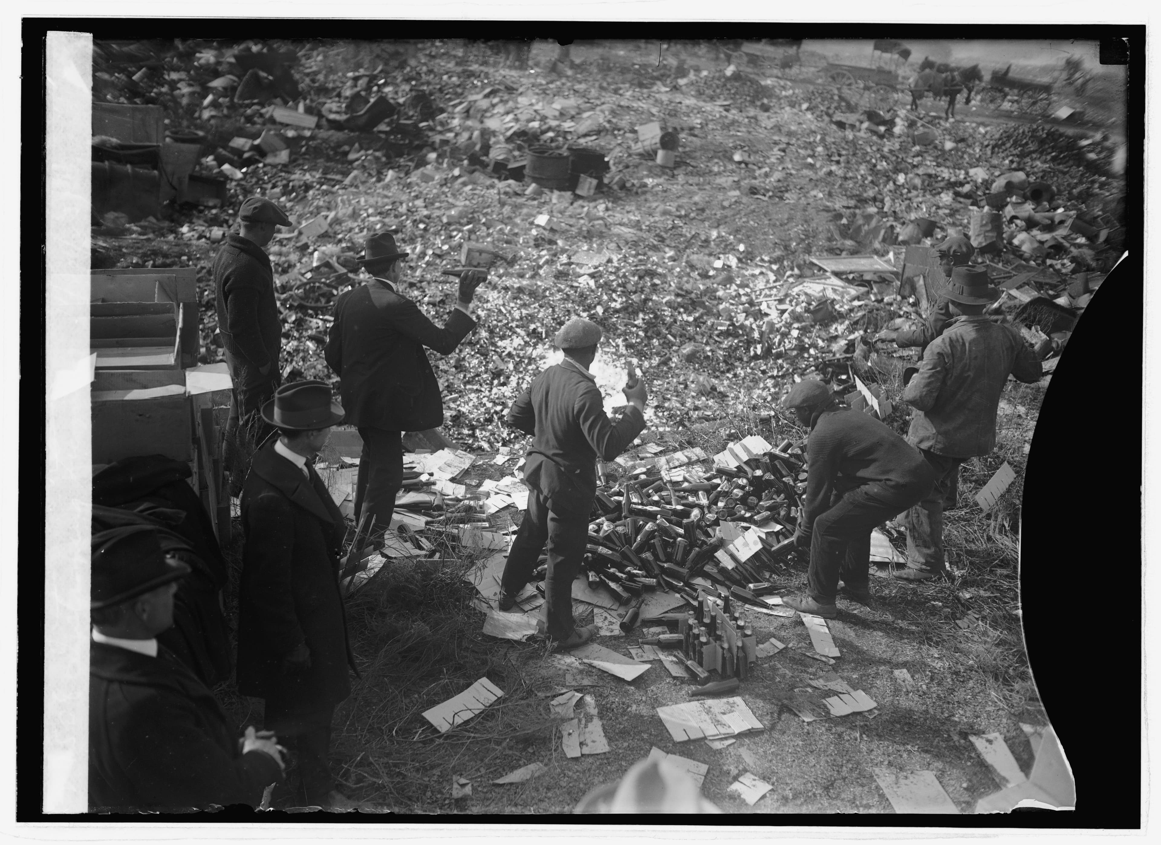 Destroying Liquor, 1923