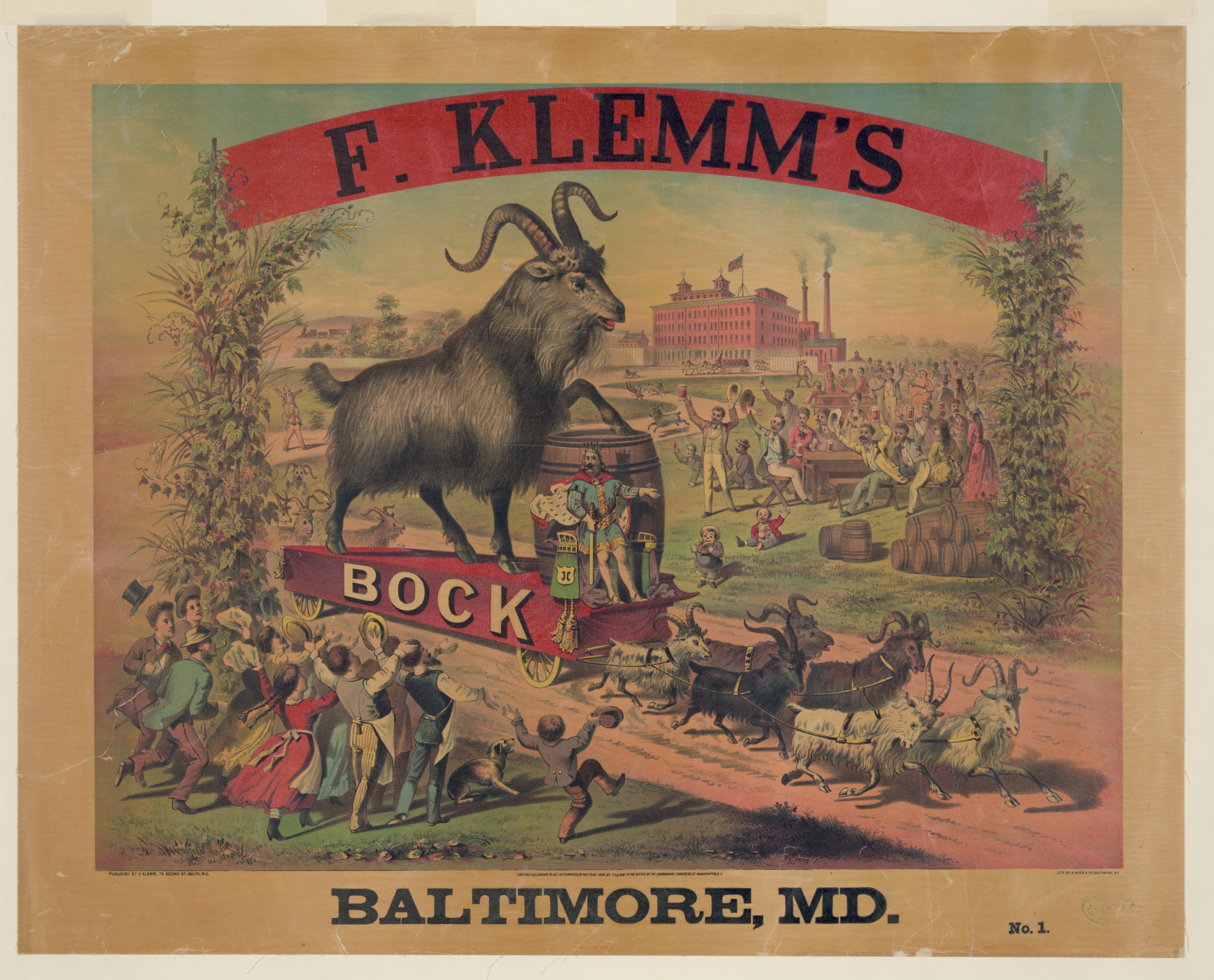 F. Klemm's Bock, Baltimore, 1880
